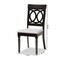 Baxton Studio Lucie Modern and Contemporary Grey Fabric and Espresso Brown Finished Wood 2-Piece Dining Chair Set 176-10538-Zoro - alternate 5